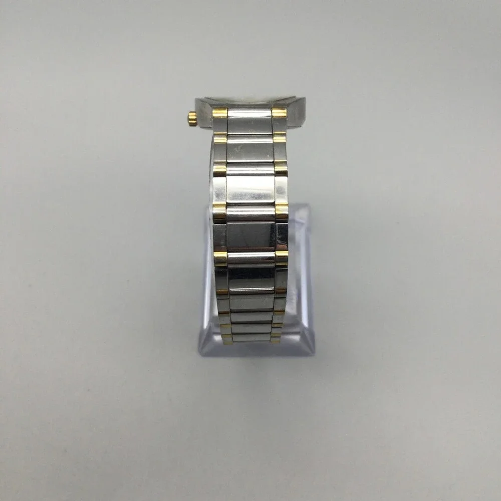 Bulova Womens Watch 25mm MOP Dial Two Tone Stainless Diamond New Battery 7.25